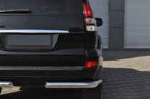 Toyota Land Cruiser Prado 120 2002–2009 Zadné rohové diely AK003 (2 ks, nerez) fotografia 7