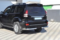 Toyota Land Cruiser Prado 120 2002–2009 Zadné rohové diely AK003 (2 ks, nerez) fotografia 8