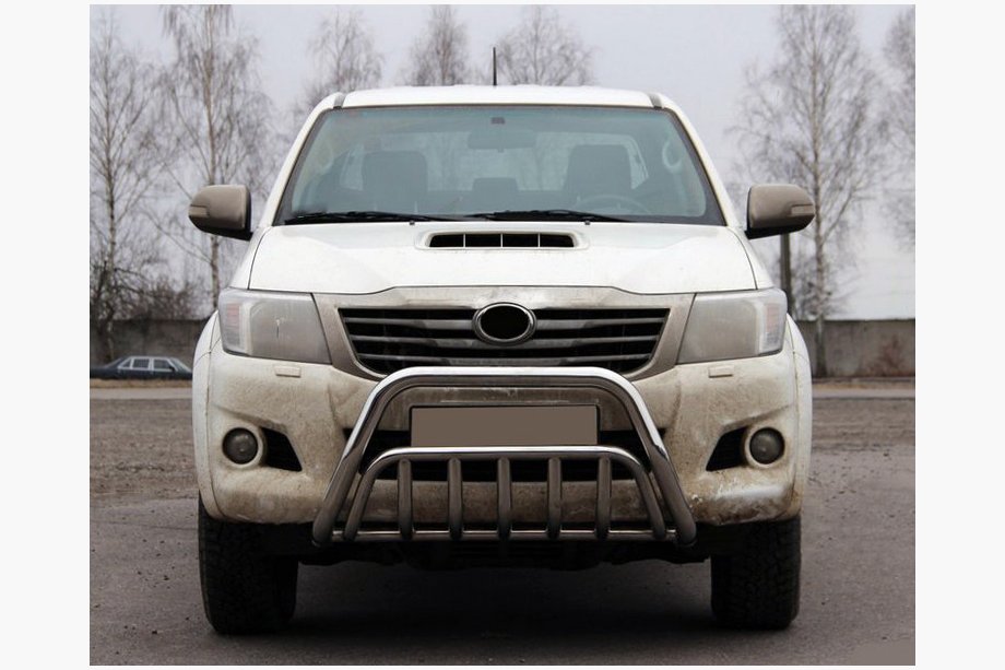 Toyota Hilux 2006–2015 Predný ochranný rám WT002 (nerez) Image