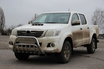 Toyota Hilux 2006–2015 Predný ochranný rám WT002 (nerez) fotografia 2