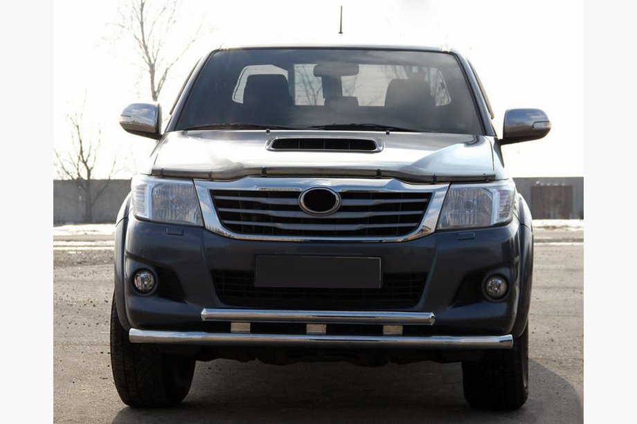 Toyota Hilux 2006–2015 Predný ochranný rám ST014 (nerez) Image