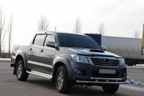 Toyota Hilux 2006–2015 Predný ochranný rám ST014 (nerez) fotografia 4