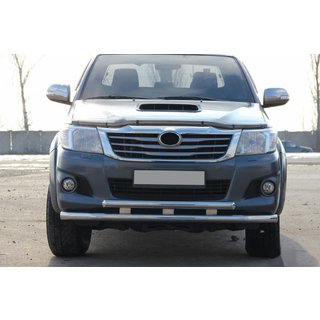 Predný ochranný rám ST014 (nerez) Toyota Hilux 2006–2015 fotografia 3