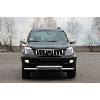 Predný ochranný rám ST015 (nerez) Toyota Land Cruiser Prado 120 2002–2009 fotografia 3