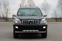 Toyota Land Cruiser Prado 120 2002–2009 Predný ochranný rám ST015 (nerez) fotografia 3