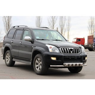 Predný ochranný rám ST015 (nerez) Toyota Land Cruiser Prado 120 2002–2009 fotografia 4