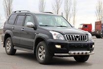 Toyota Land Cruiser Prado 120 2002–2009 Predný ochranný rám ST015 (nerez) fotografia 4