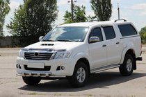 Toyota Hilux 2006–2015 Predný ochranný rám ST015 (nerez) fotografia 2