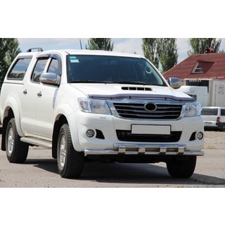 Predný ochranný rám ST015 (nerez) Toyota Hilux 2006–2015 fotografia 3