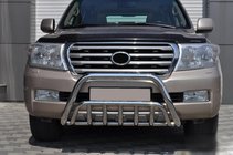 Toyota Land Cruiser 200 2007–2021 Predný ochranný rám WT002 (nerez) fotografia 4