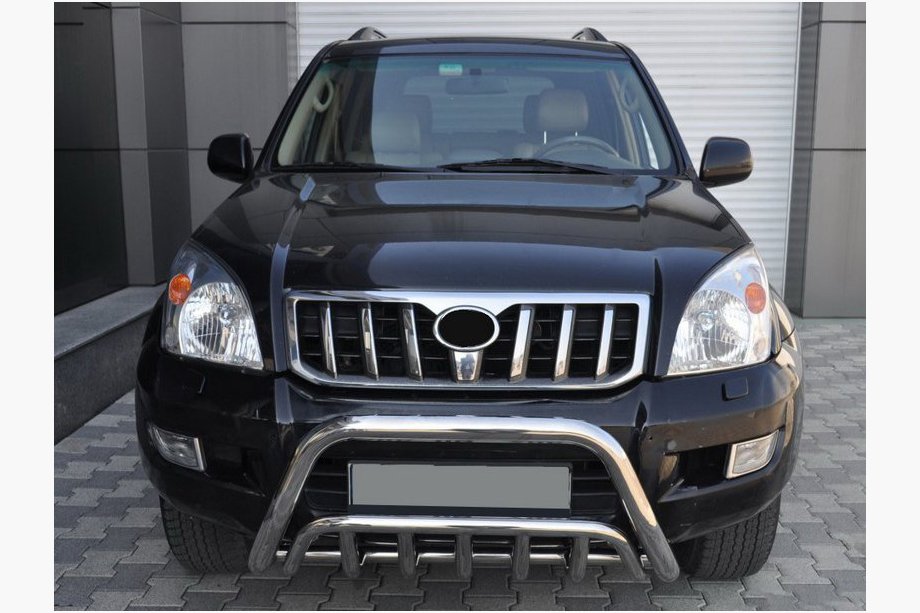 Toyota Land Cruiser Prado 120 2002–2009 Nízky predný ochranný rám (bullbar) WT002 (nerez) Image