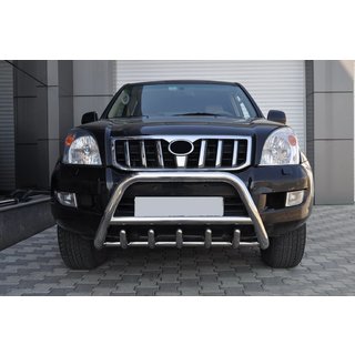 Nízky bullbar WT003 (nerez) Toyota Land Cruiser Prado 120 2002–2009 fotografia 4