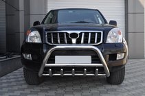 Toyota Land Cruiser Prado 120 2002–2009 Nízky bullbar WT003 (nerez) fotografia 4