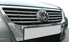 Volkswagen Passat B6 2006–2012 Lišty na mriežku (8 ks, nehrdzavejúca oceľ) fotografia 1