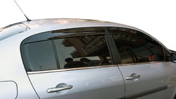 Renault Megane II 2004–2009 Okenné deflektory SD (4 ks, Perflex Sport) fotografia 4