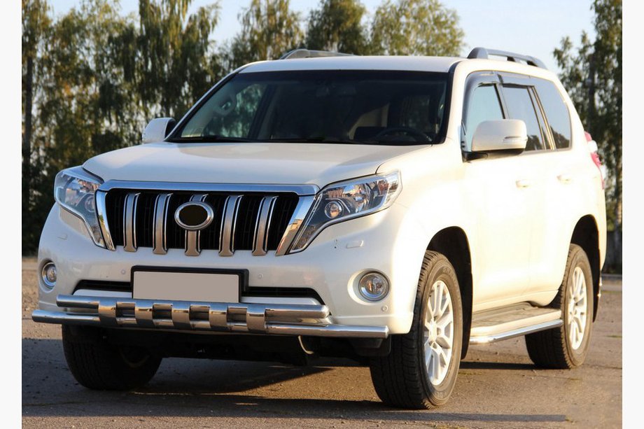 Toyota Land Cruiser Prado 150 2009–2023 Predný ochranný rám ST015 (nerez) Image