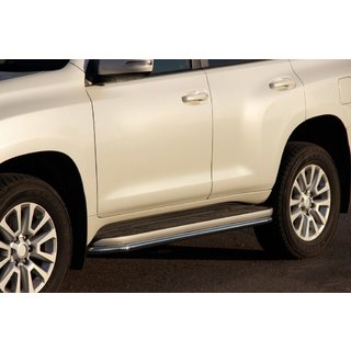 Ochrana bočných prahov BB004 (2 ks, nerez) Toyota Land Cruiser Prado 120 2002–2009 fotografia 1