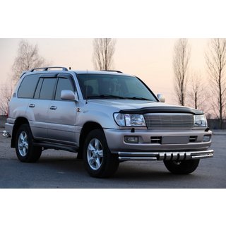 Predný ochranný rám ST015 (nerez) Toyota Land Cruiser 100 1998–2007 fotografia 3
