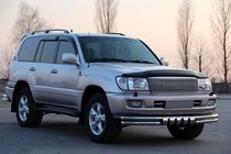 Toyota Land Cruiser 100 1998–2007 Predný ochranný rám ST015 (nerez) fotografia 3