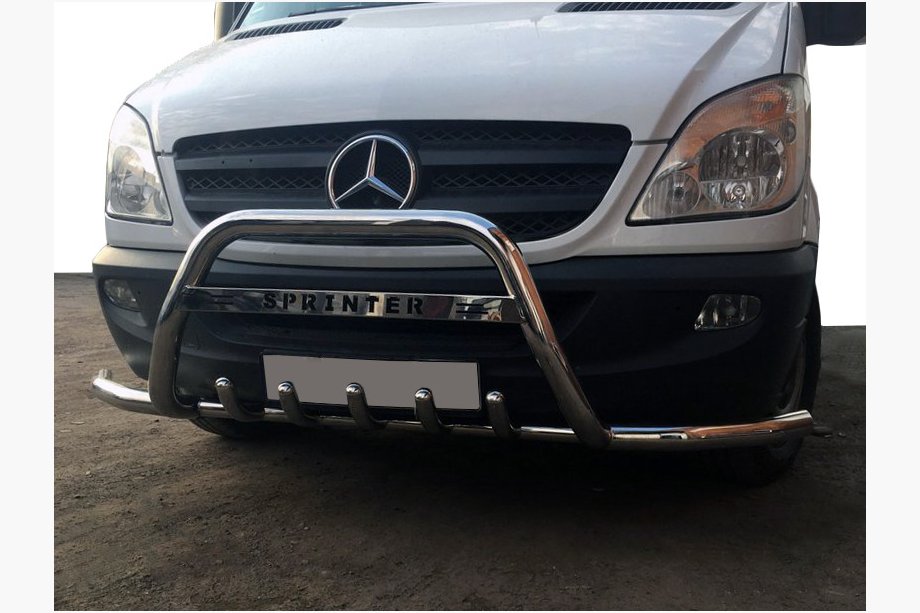 Mercedes Sprinter W906 2006–2018 Predný ochranný rám WT003-Plus (nerez) Image