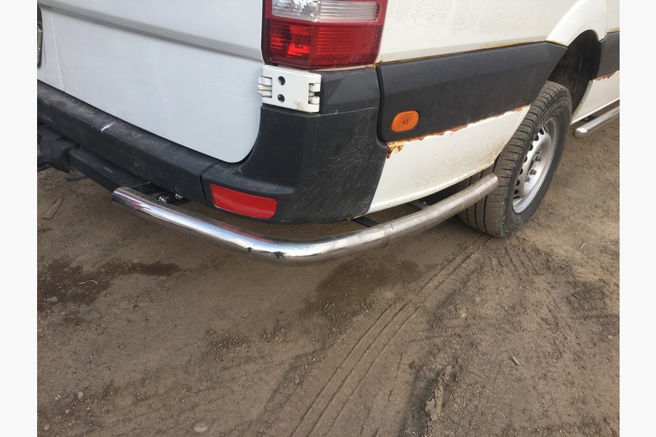 Mercedes Sprinter W906 2006–2018 Bočné rúrky za zadným kolesom, uhlové (2 ks, nerez) Extra dlhé Fotografia 3
