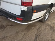 Mercedes Sprinter W906 2006–2018 Bočné rúrky za zadným kolesom, uhlové (2 ks, nerez) Dlhé fotografia 3