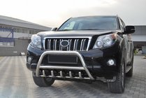 Toyota Land Cruiser Prado 150 2009–2023 Predný ochranný rám WT003 (nerez) fotografia 5