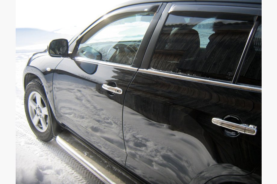Toyota Rav 4 2006–2013 Vonkajšie nerezové lišty okien (4 ks) Carmos - turecká oceľ Image