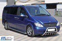 Mercedes Viano 2004–2014 Predný ochranný rám WT003/004 (nerez) 60 mm, s nápisom fotografia 8
