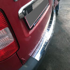 Volkswagen Caddy 2004–2010 Nerezová lišta na zadný nárazník s veľkým ohybom (Elite, nerezová oceľ) fotografia 1