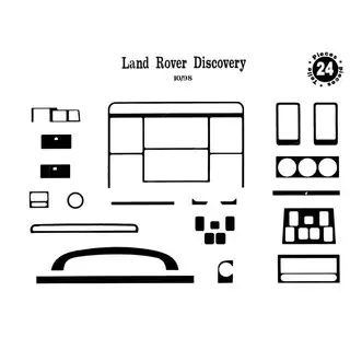 Kryty palubnej dosky Land Rover Discovery II 1998–2004 fotografia 2