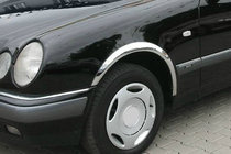 Mercedes E-class W210 1995–2002 Nerezové lemy blatníkov (4 ks) fotografia 1
