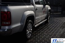 Volkswagen Amarok 2010–2022 Bočné rúrky (2 ks, nerez) 60 mm fotografia 2