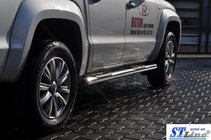 Volkswagen Amarok 2010–2022 Bočné rúrky (2 ks, nerez) 60 mm fotografia 5