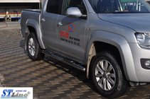Volkswagen Amarok 2010–2022 Bočné rúrky (2 ks, nerez) 60 mm fotografia 7