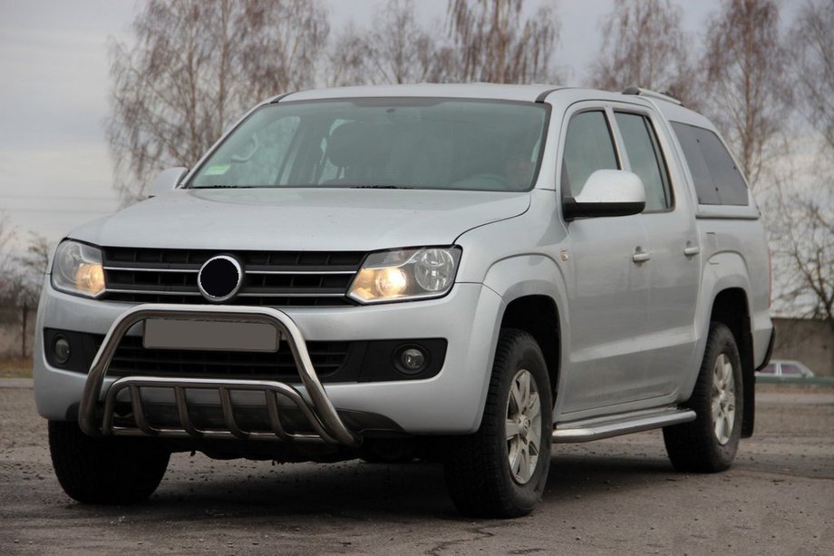 Volkswagen Amarok 2010–2022 Predný ochranný rám WT002 (nerez) Image