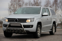 Volkswagen Amarok 2010–2022 Predný ochranný rám WT002 (nerez) fotografia 1
