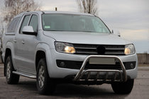 Volkswagen Amarok 2010–2022 Predný ochranný rám WT002 (nerez) fotografia 3