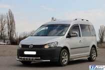 Volkswagen Caddy 2010–2015 Predná ochranná tyč Shark ST015 (nehrdzavejúca oceľ) fotografia 2