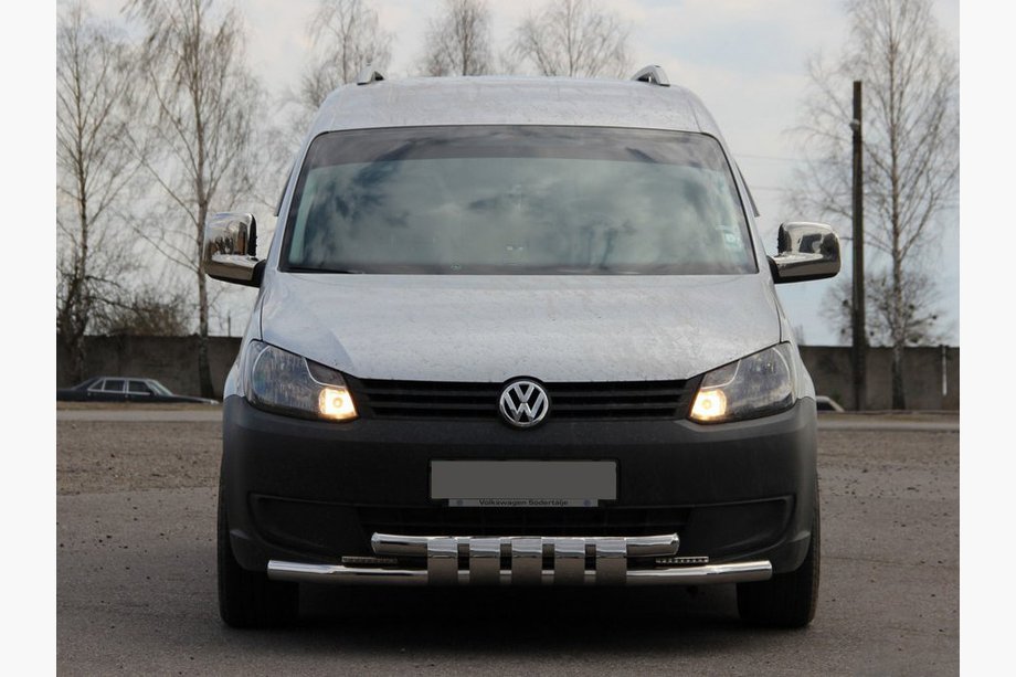 Volkswagen Caddy 2010–2015 Predná ochranná tyč Shark ST015 (nehrdzavejúca oceľ) Image