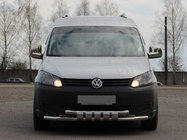 Volkswagen Caddy 2010–2015 Predná ochranná tyč Shark ST015 (nehrdzavejúca oceľ) fotografia 1