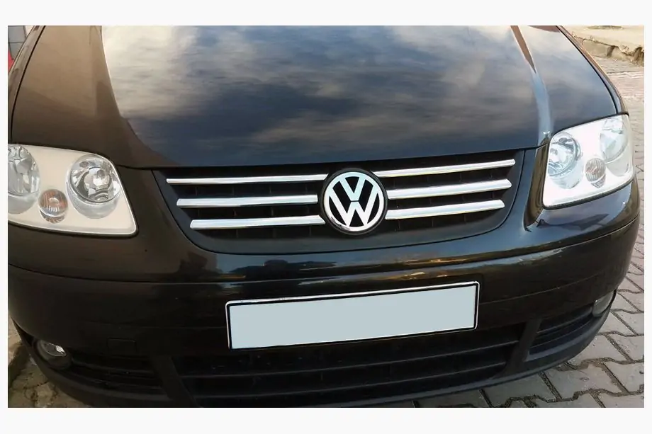 Volkswagen Caddy 2004–2010 Lišty na masku Life (6 ks, nerez) Image