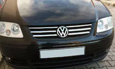 Volkswagen Caddy 2004–2010 Lišty na masku Life (6 ks, nerez) fotografia 1