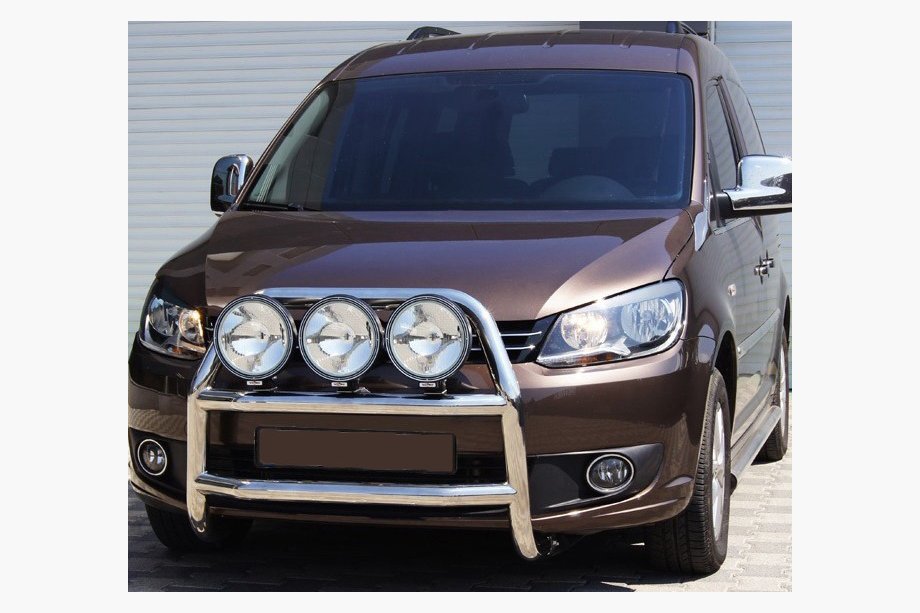 Volkswagen Caddy 2010–2015 Predný ochranný rám WT016 (priemer 60 mm, nerez) Image