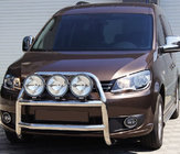 Volkswagen Caddy 2010–2015 Predný ochranný rám WT016 (priemer 60 mm, nerez) fotografia 1