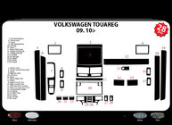 Volkswagen Touareg 2002–2010 Kryty palubnej dosky Karbon fotografia 2