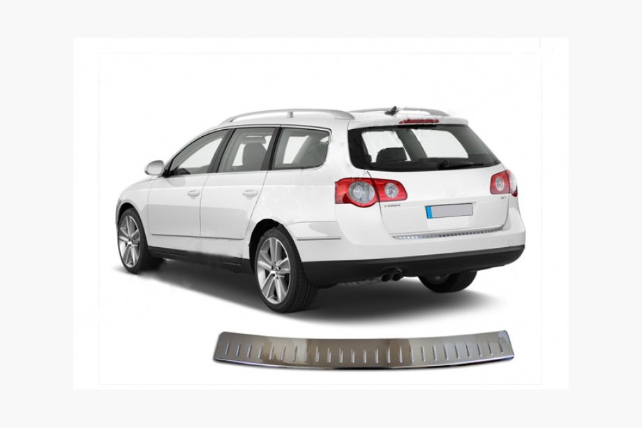 Volkswagen Passat B6 2006–2012 Lišta na zadný nárazník OmsaLine (len pre SW) Fotografia 1
