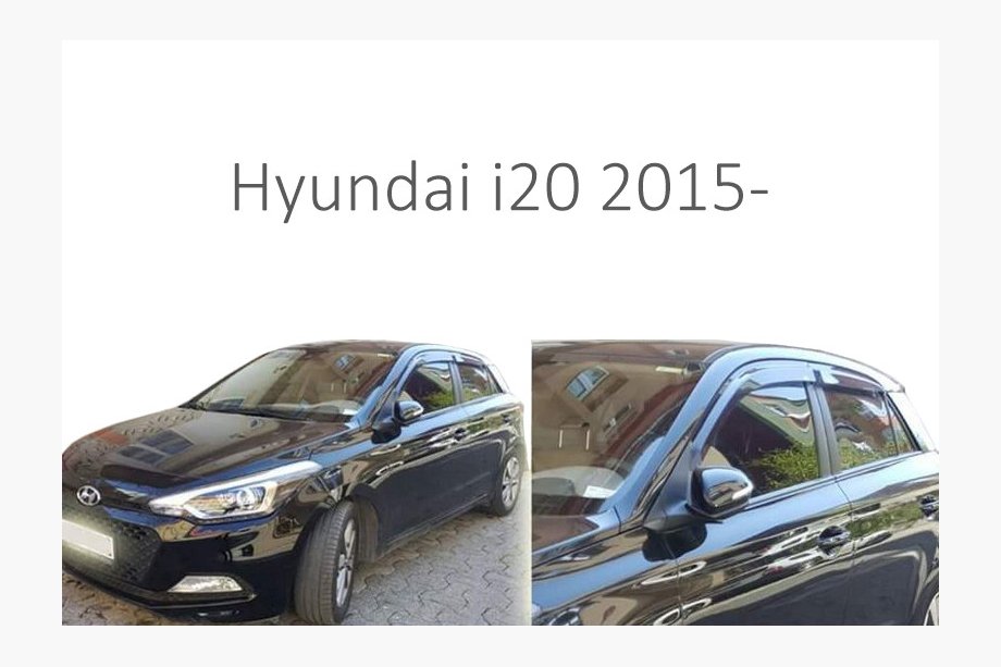 Hyundai I-20 2014–2020 Okenné veterné deflektory (4 ks, Perflex) Image