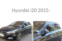 Hyundai I-20 2014–2020 Okenné veterné deflektory (4 ks, Perflex) fotografia 1