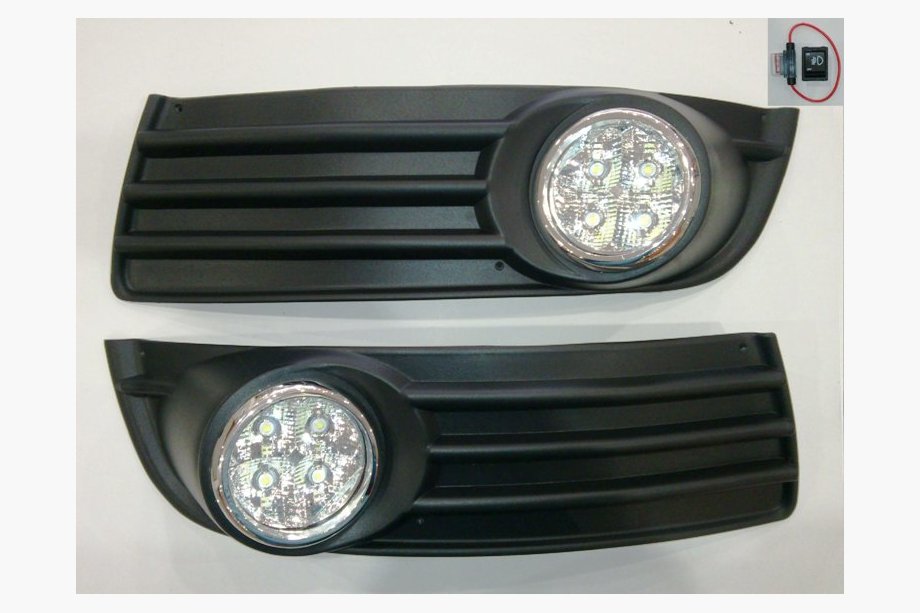 Volkswagen Jetta 2006–2011 Hmlové svetlá s LED vložkami Image